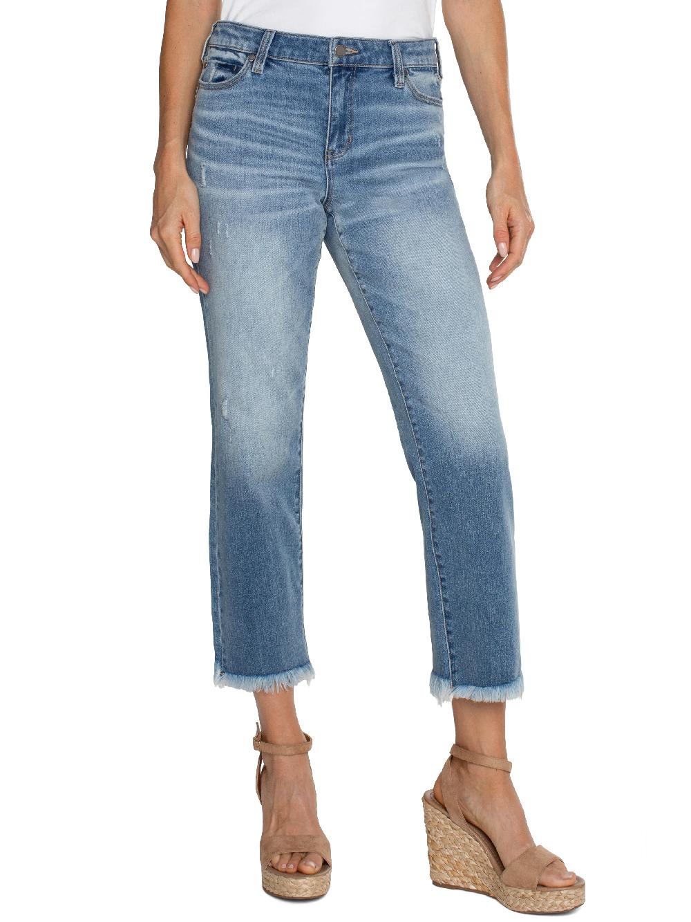 nic zoe Liverpool Kennedy Crop Straight Leg Jean