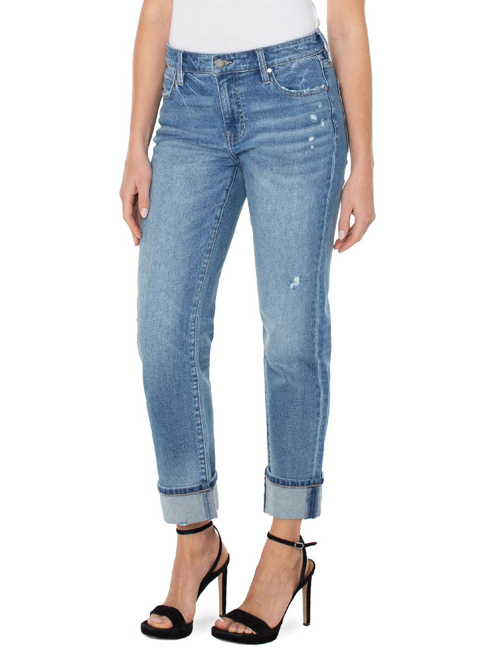 nic zoe Liverpool Marley Girlfriend Rolled Jean