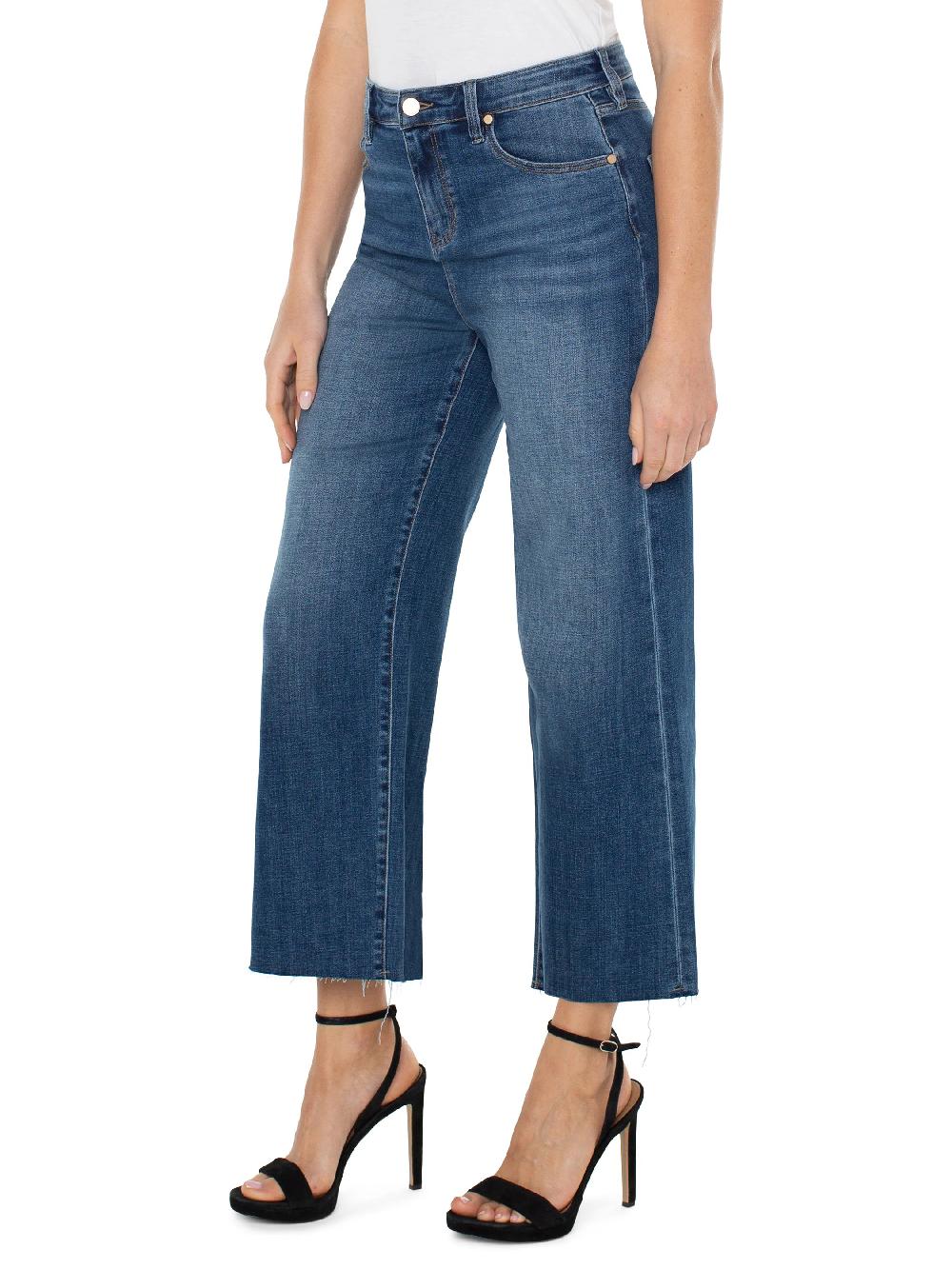Nic Zoe Liverpool The Stride Hr Wide Leg Jeans