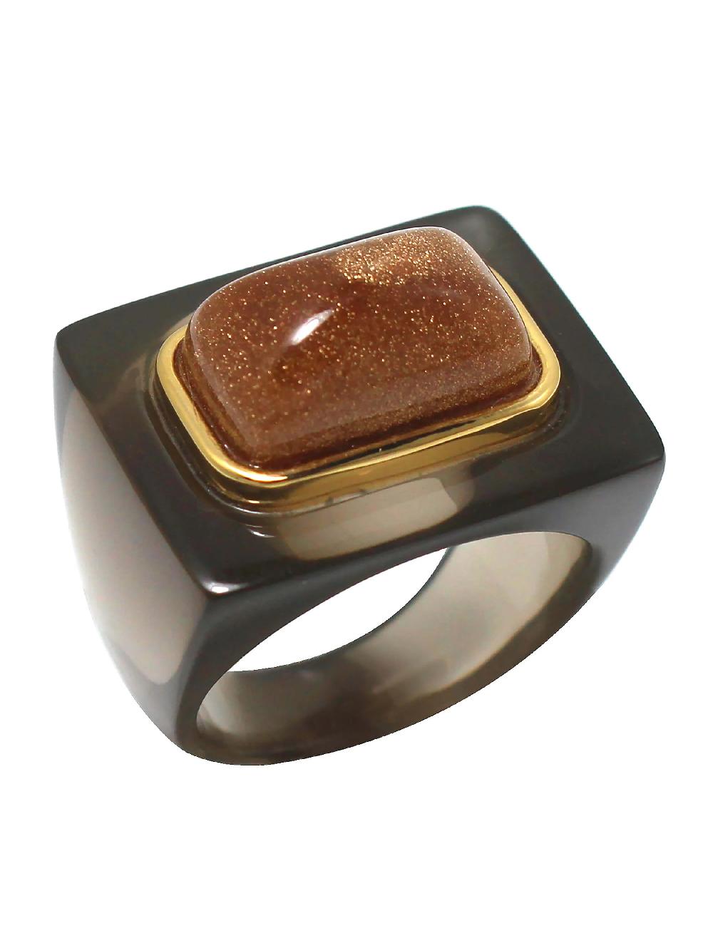 nic zoe Lucas Jack Rectangle Block Ring
