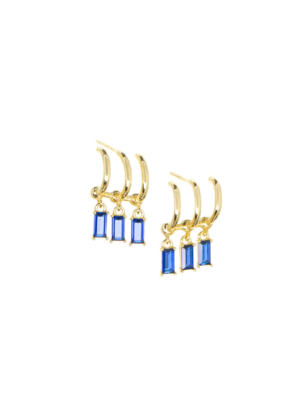 nic zoe Marlyn Schiff 3 Hoop Stud Earring