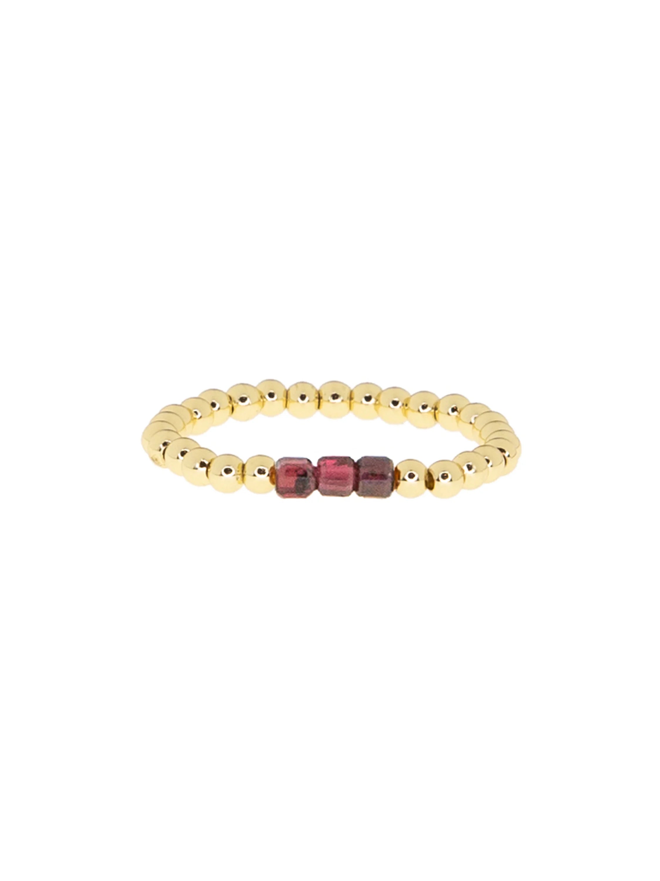 nic zoe Marlyn Schiff Glass Bead Stretch Ring