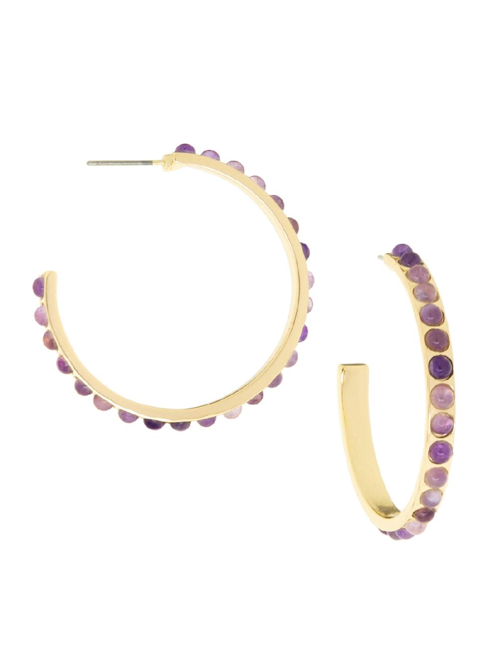 nic zoe Marlyn Schiff Natural Stone Hoop