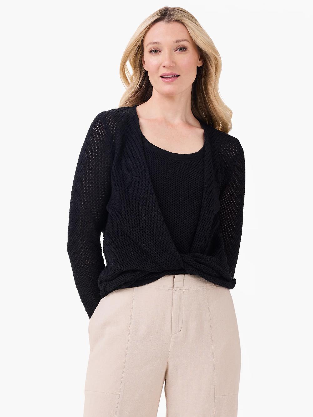 Nic Zoe Mesh 4-Way Cardigan