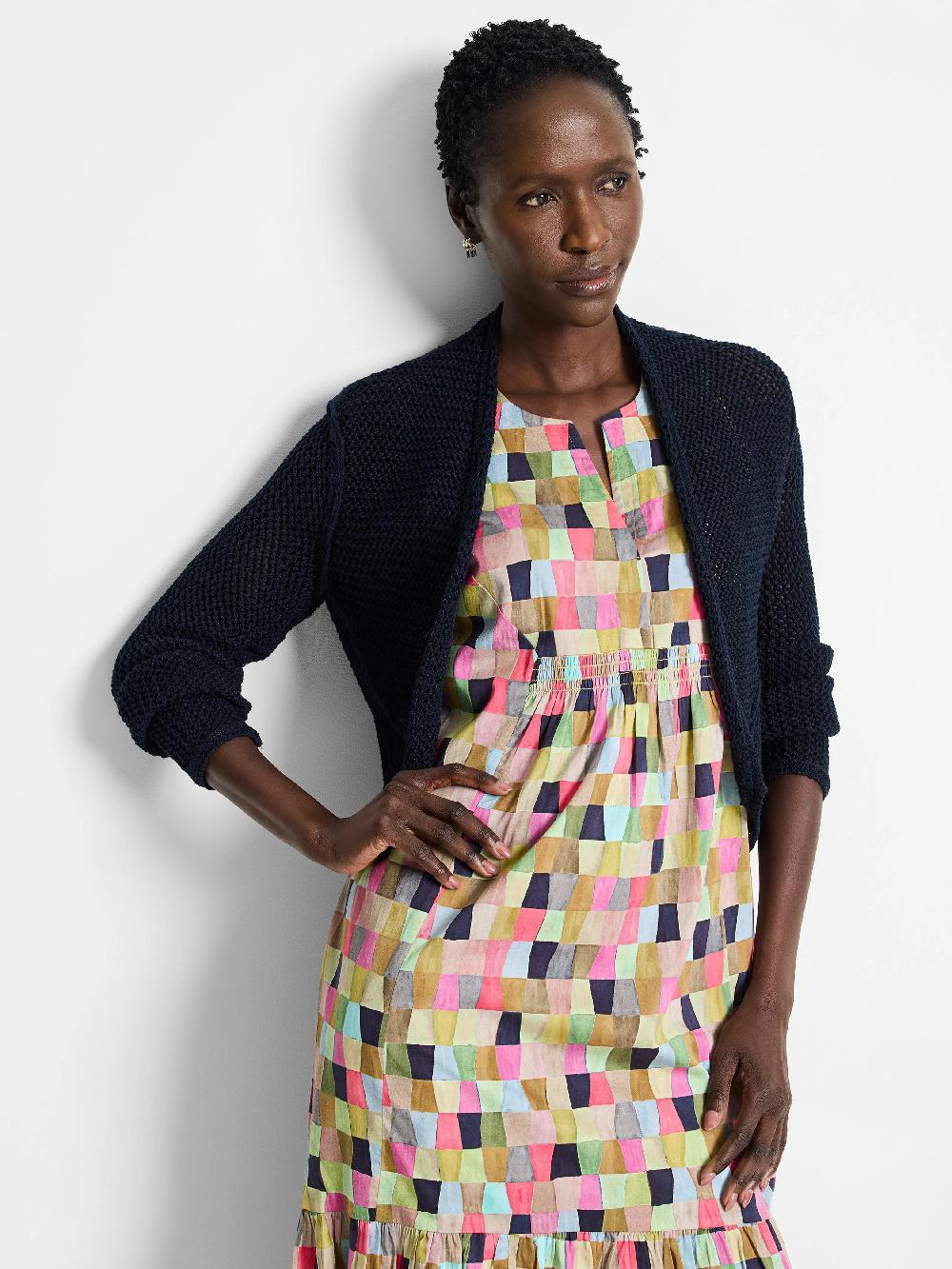 nic zoe Mesh Cocoon Cardigan