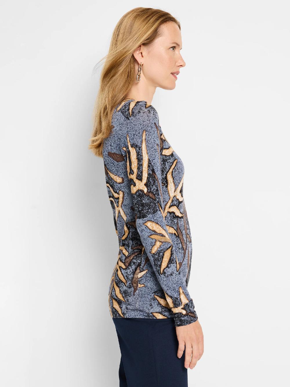 Nic Zoe Midnight Fern Sweater
