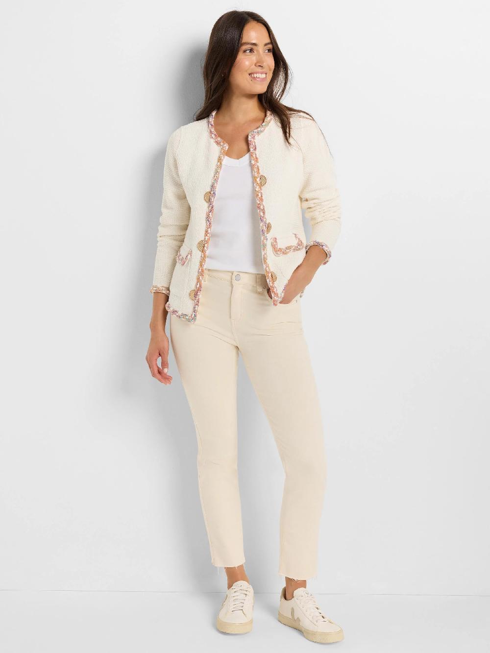 Nic Zoe Mix Trim Knit Jacket