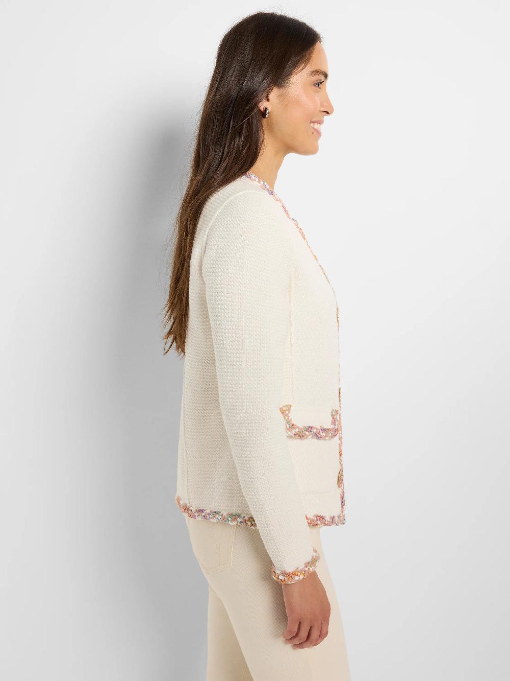 Nic Zoe Mix Trim Knit Jacket