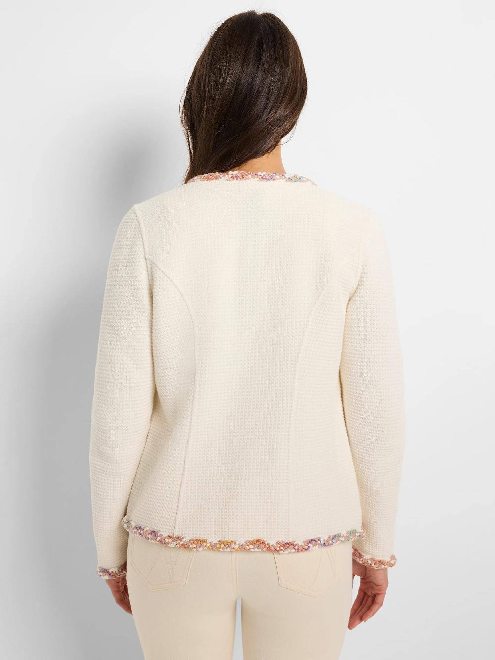 Nic Zoe Mix Trim Knit Jacket