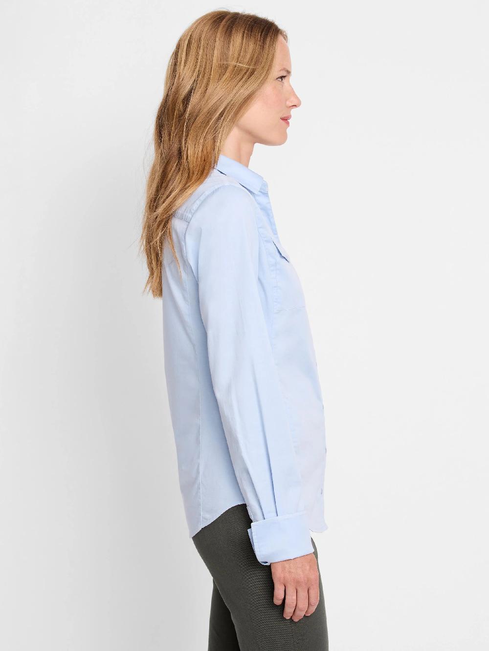 Nic Zoe Mixed Media Pocket Shirt