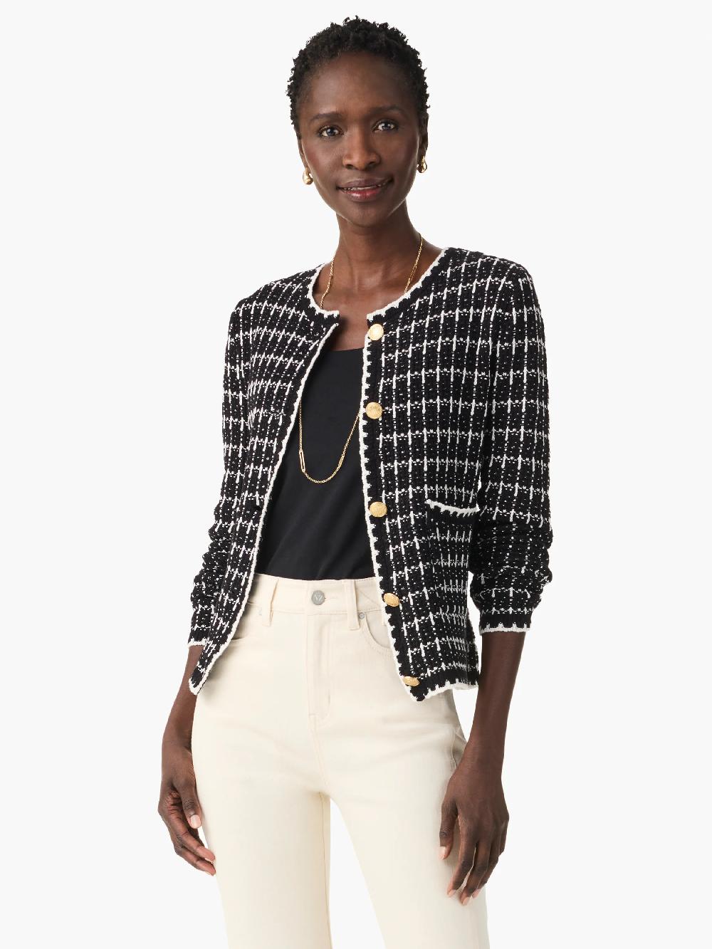 Nic Zoe Mixed Up Sweater Jacket