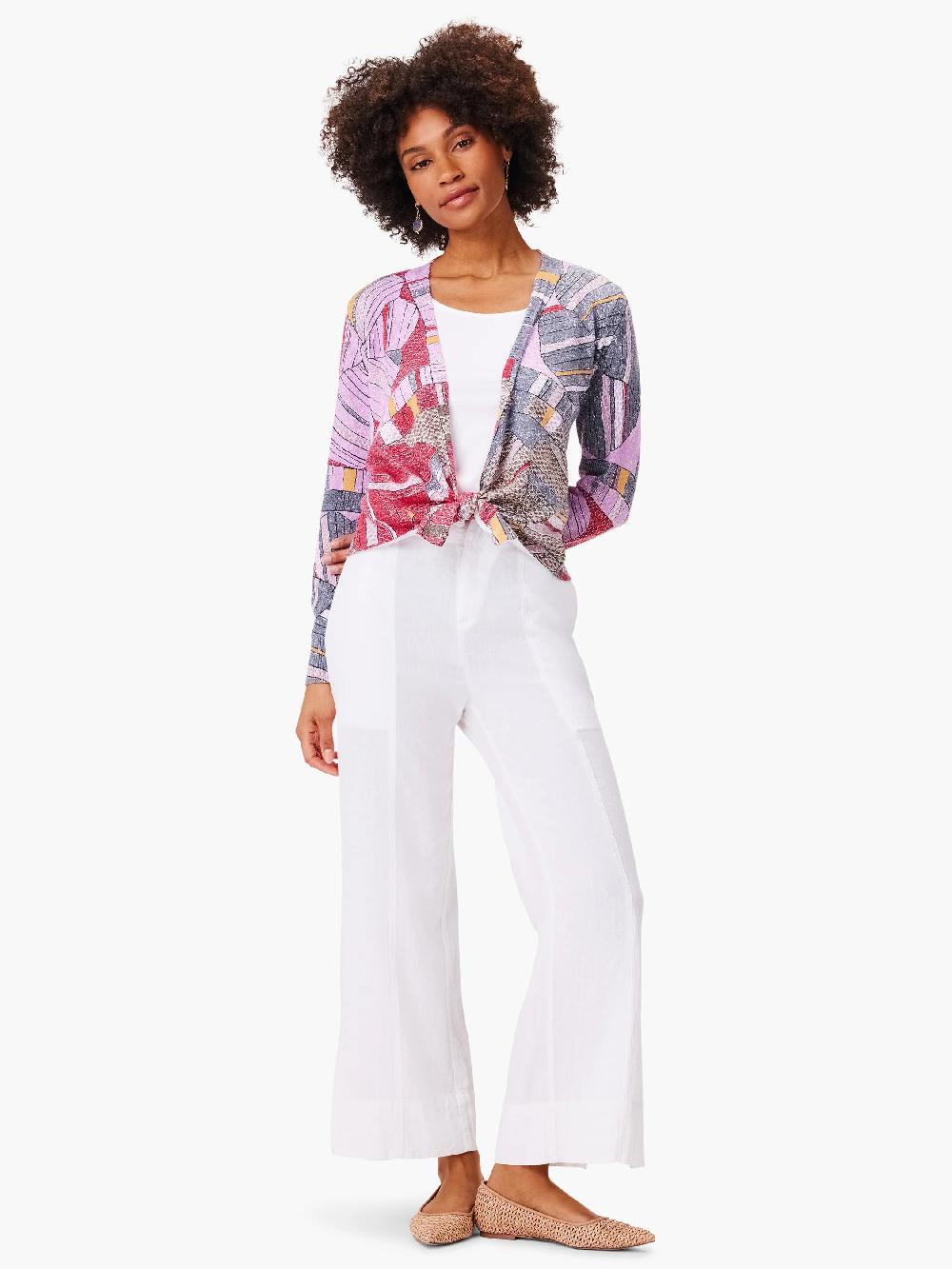 Nic Zoe Mosaic Floral 4-Way Cardigan