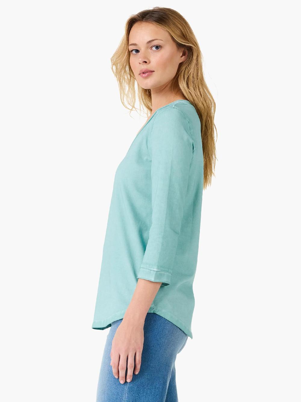 Nic Zoe NZT 3/4 Sleeve Roll V Tee