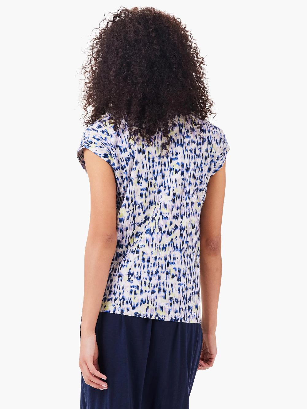 Nic Zoe NZT Abstract Ikat V-Neck Tank