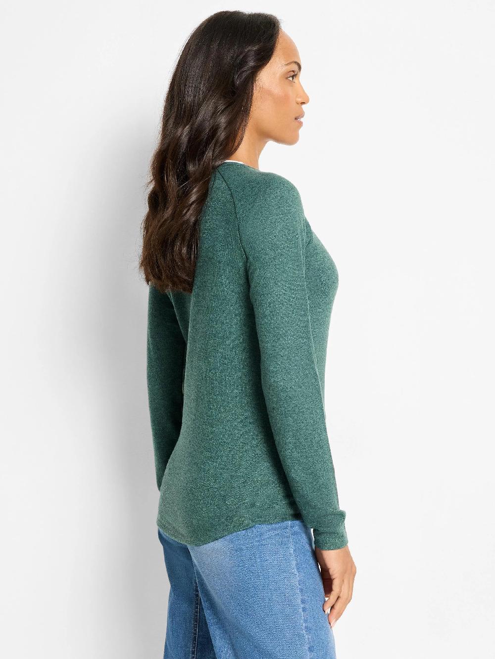 Nic Zoe NZT Easy Cozy Double Layered Top