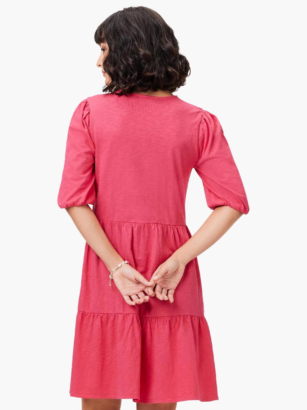 Nic Zoe NZT Elbow Sleeve V-Neck Dress