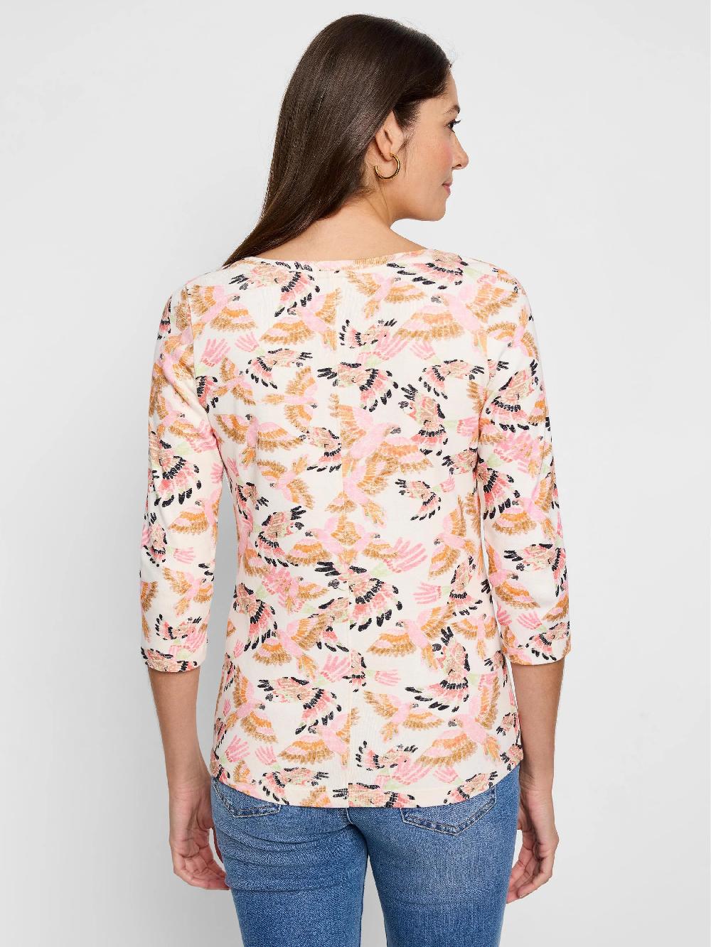 Nic Zoe NZT In Flight 3/4 Sleeve Boat Tee