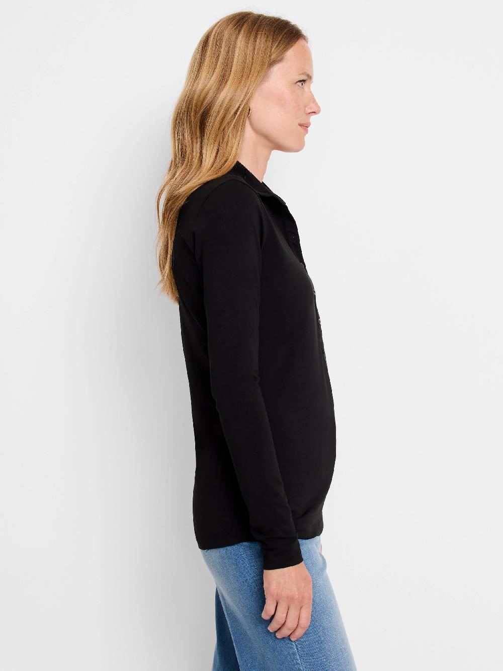 Nic Zoe NZT Long Sleeve Polo Top