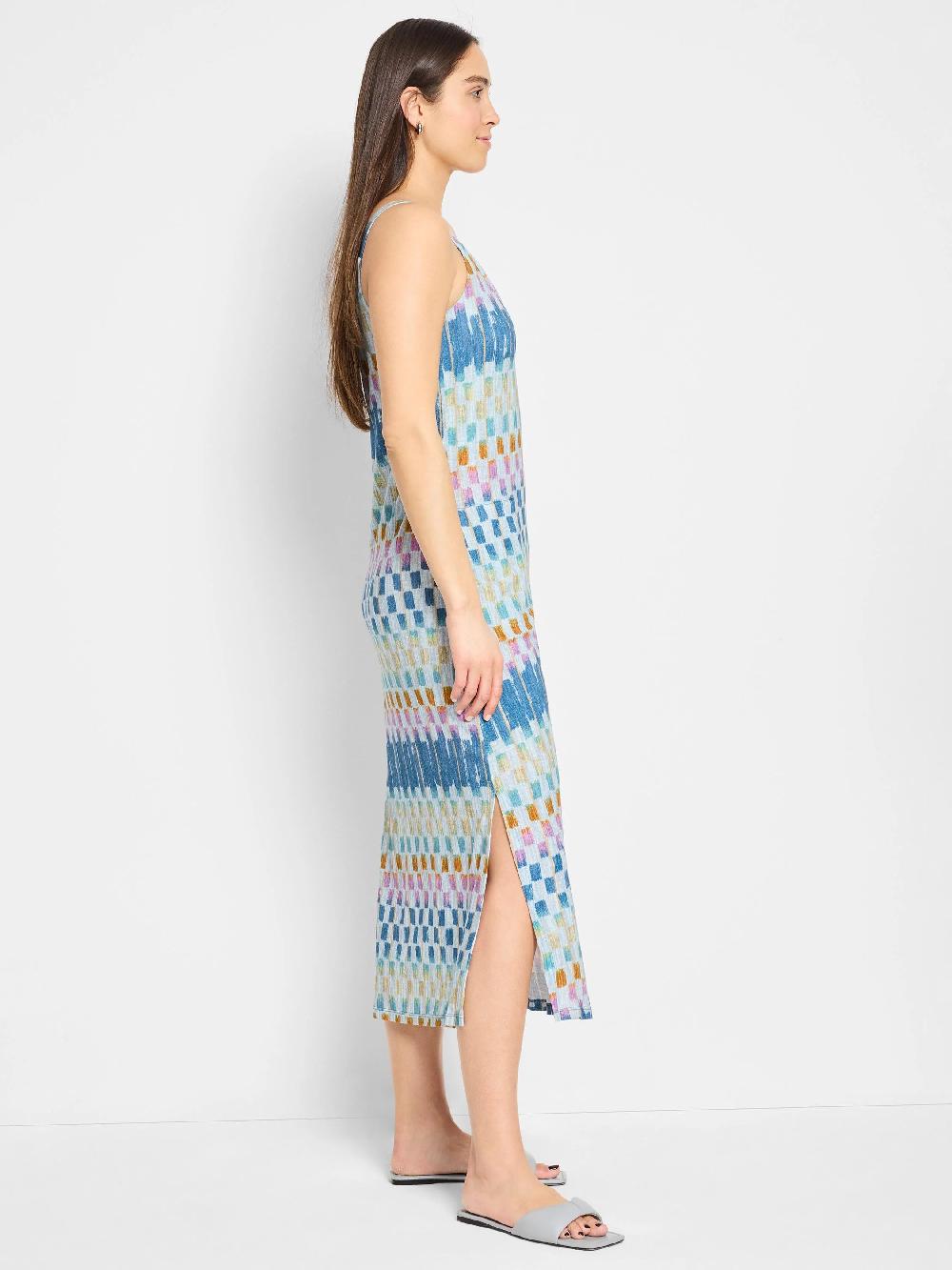 Nic Zoe NZT Painted Blocks V-Neck Tank Dress