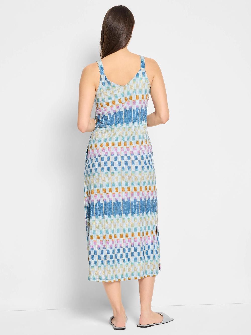 Nic Zoe NZT Painted Blocks V-Neck Tank Dress