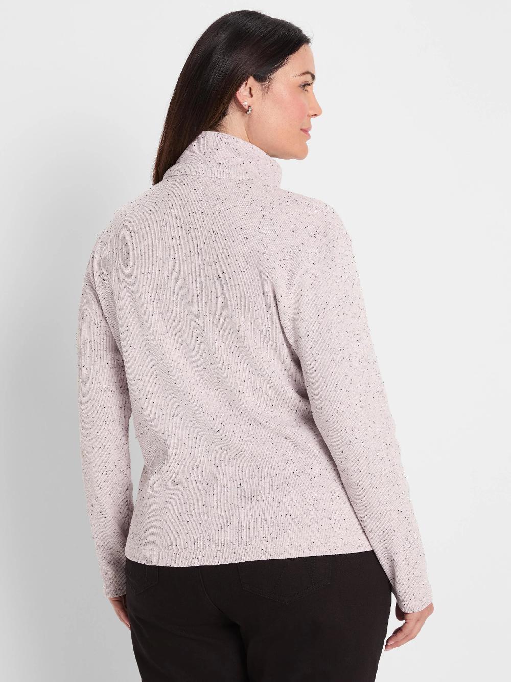 Nic Zoe NZT Rib Long Sleeve Polo