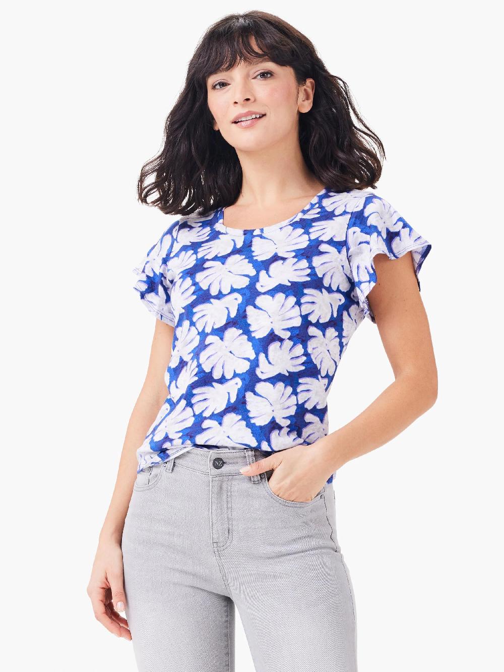 Nic Zoe NZT Shadow Palm Flutter Short Sleeve Tee