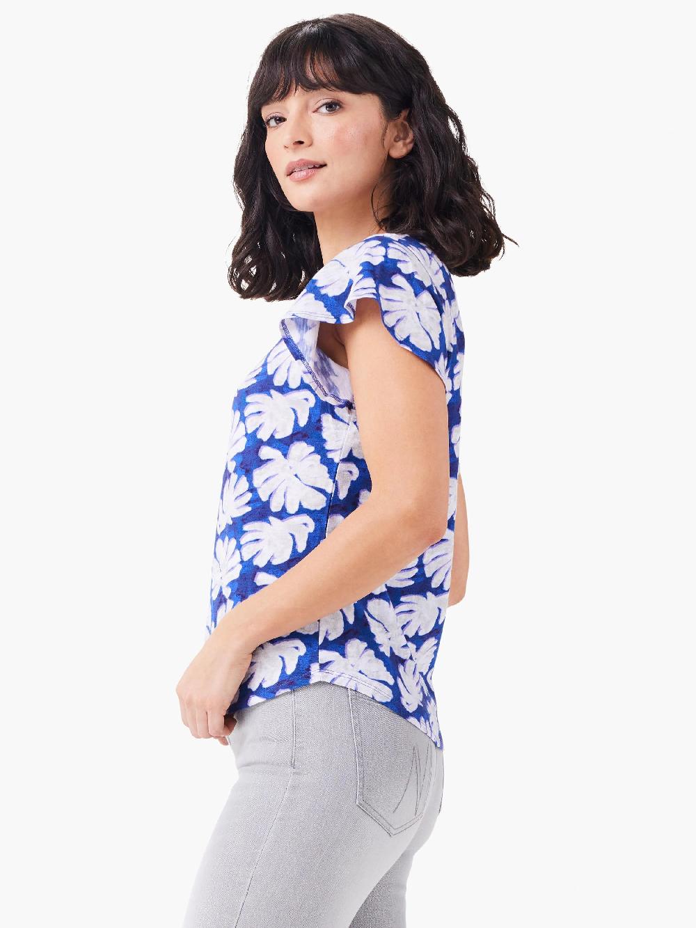Nic Zoe NZT Shadow Palm Flutter Short Sleeve Tee
