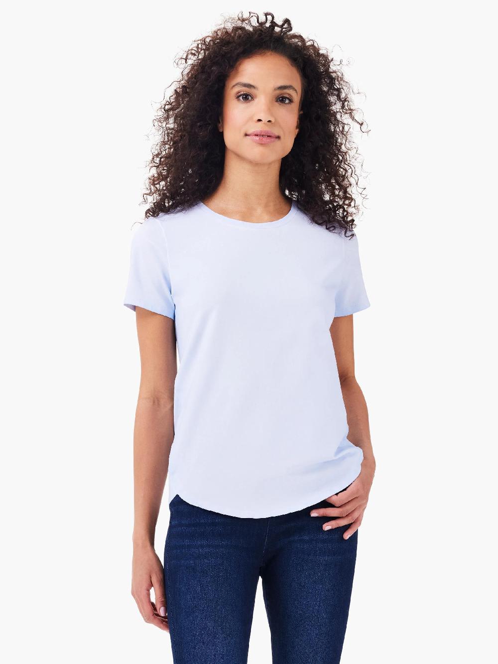nic zoe NZT Short Sleeve Shirt Tail Crew Tee
