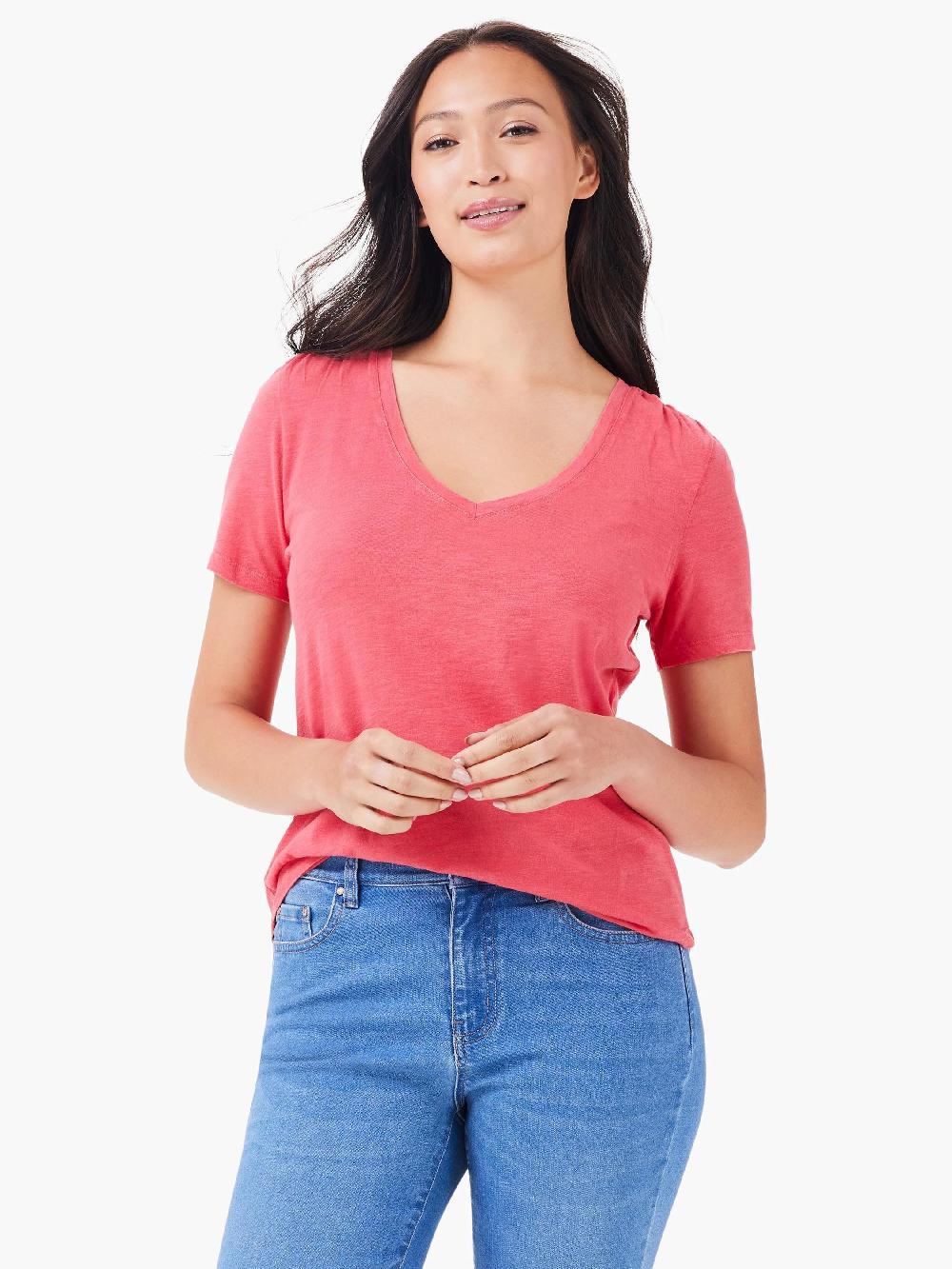 nic zoe NZT Short Sleeve V-Neck Tee