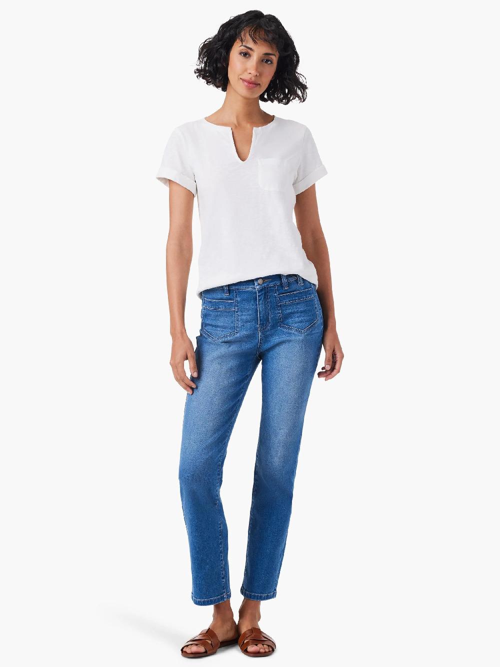 Nic Zoe NZT Split Neck Tee