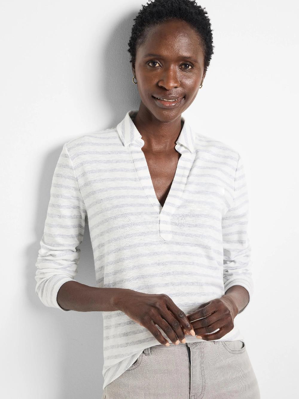 nic zoe NZT Striped Easy Fit Polo