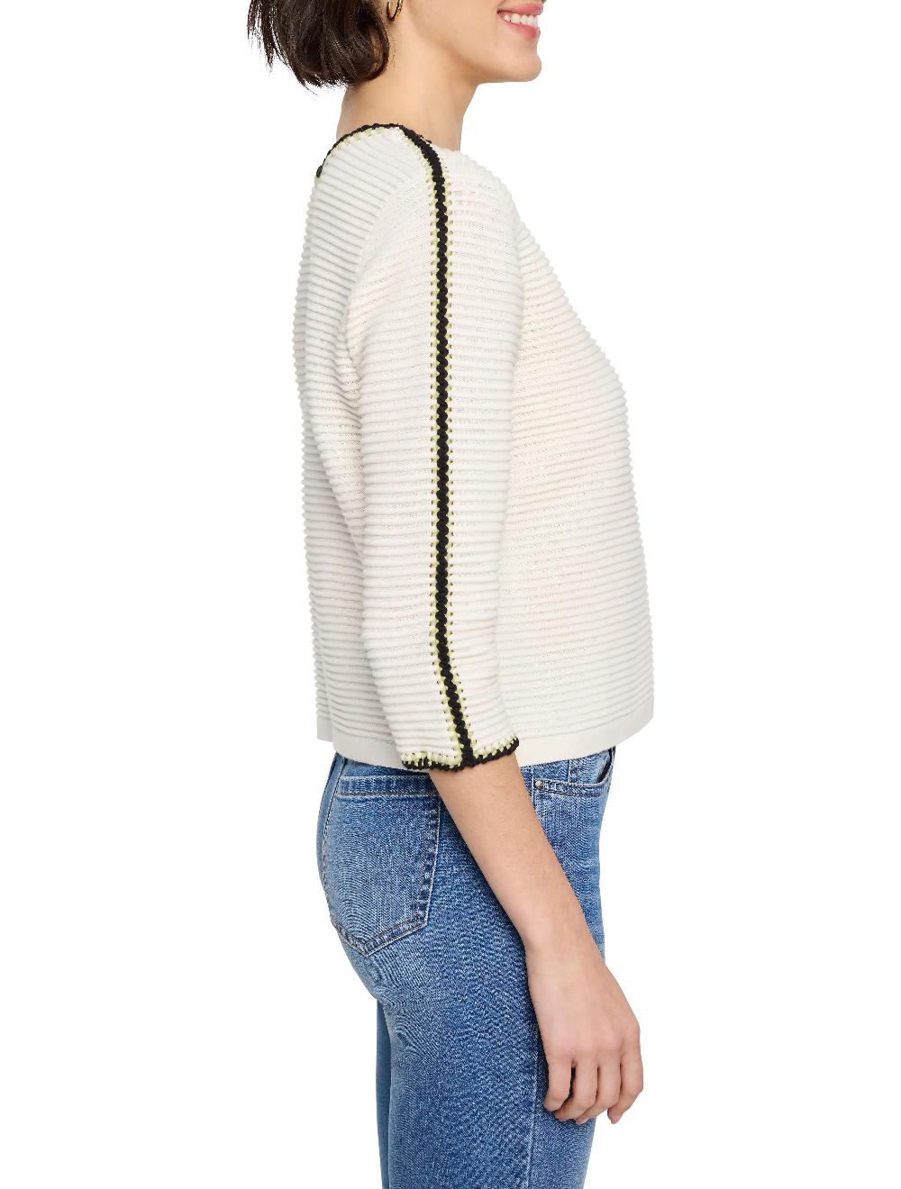 Nic Zoe Ottoman Stitched Sweater