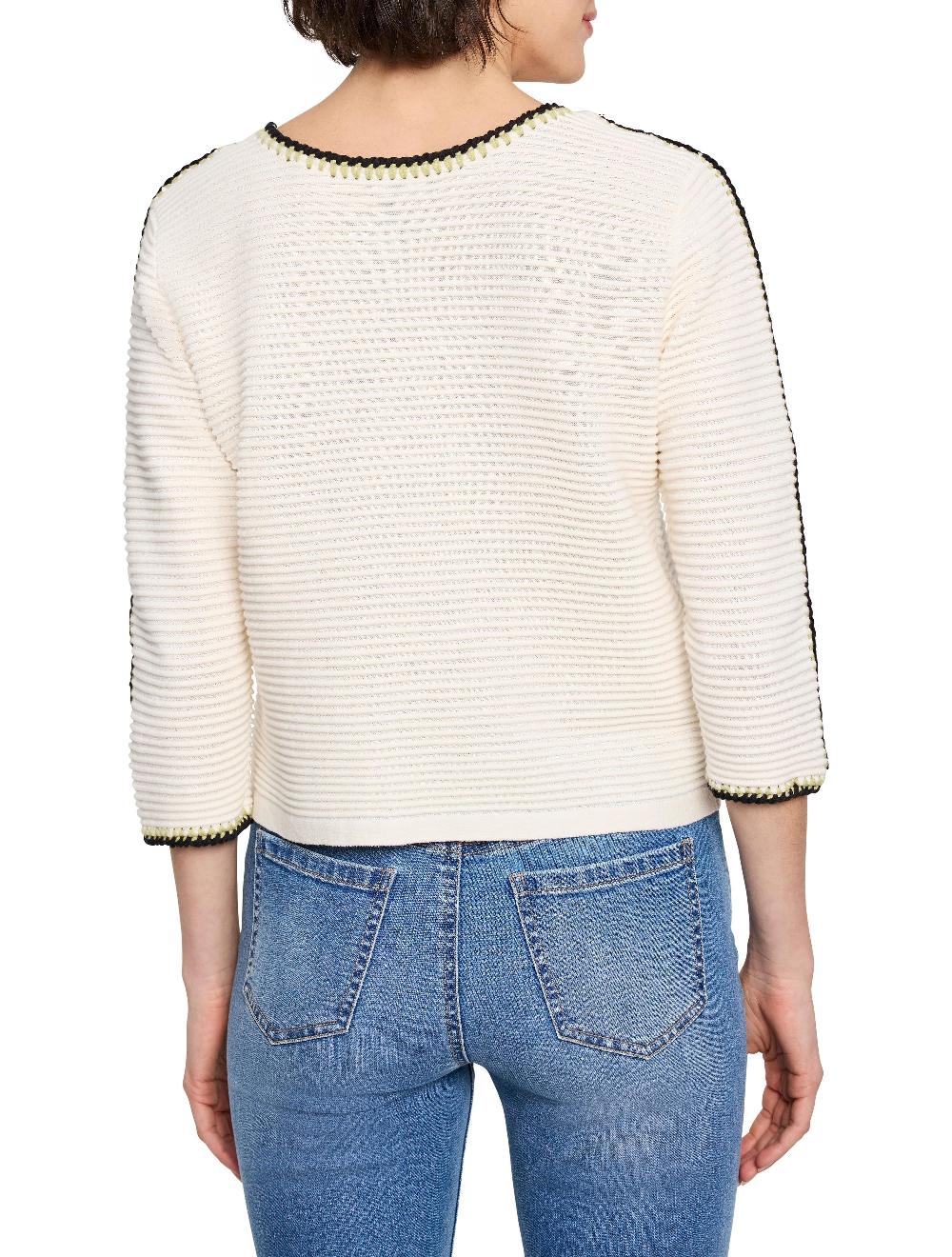 Nic Zoe Ottoman Stitched Sweater