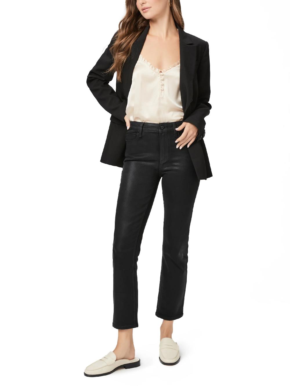 Nic Zoe Paige Cindy Coated Straight-Leg Pant