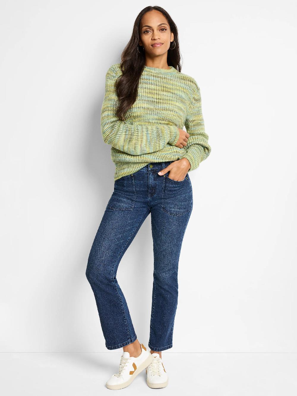 Nic Zoe Party Mix Crew Sweater
