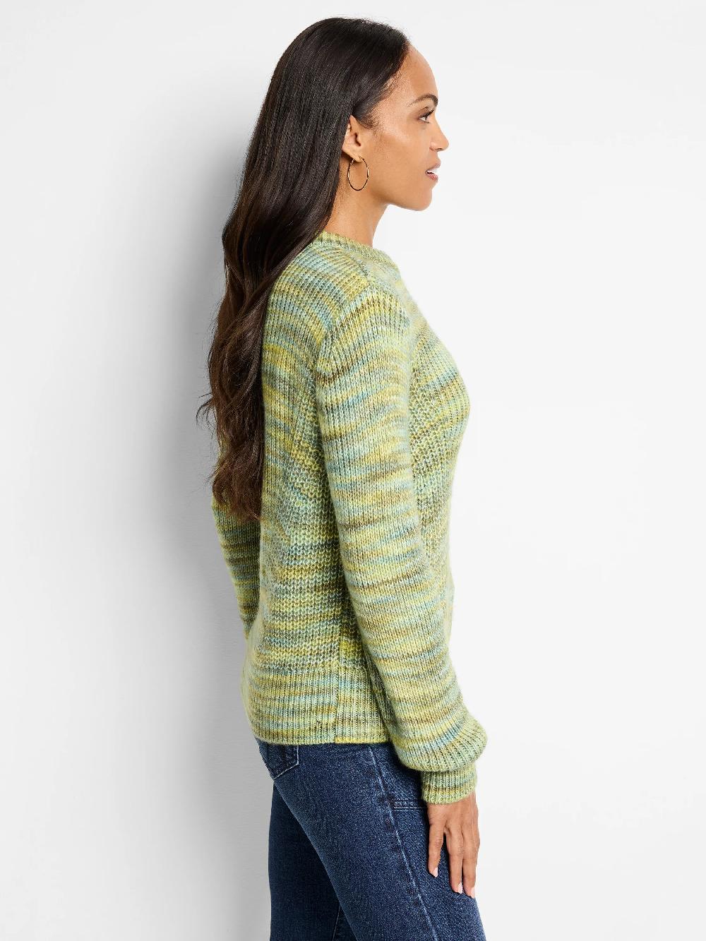 Nic Zoe Party Mix Crew Sweater