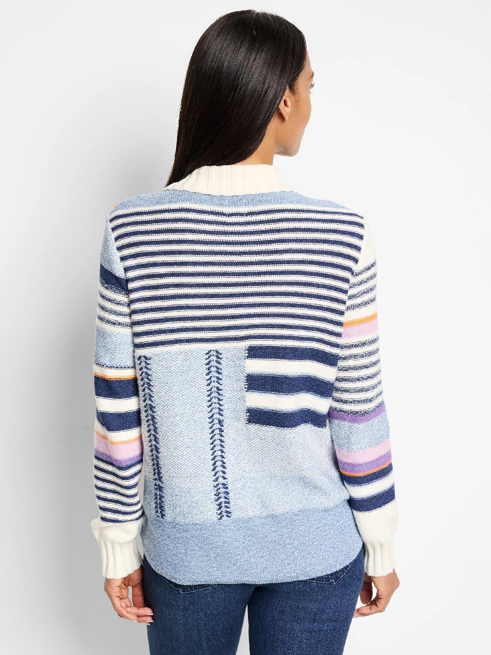Nic Zoe Pattern Play Sweater Jacket