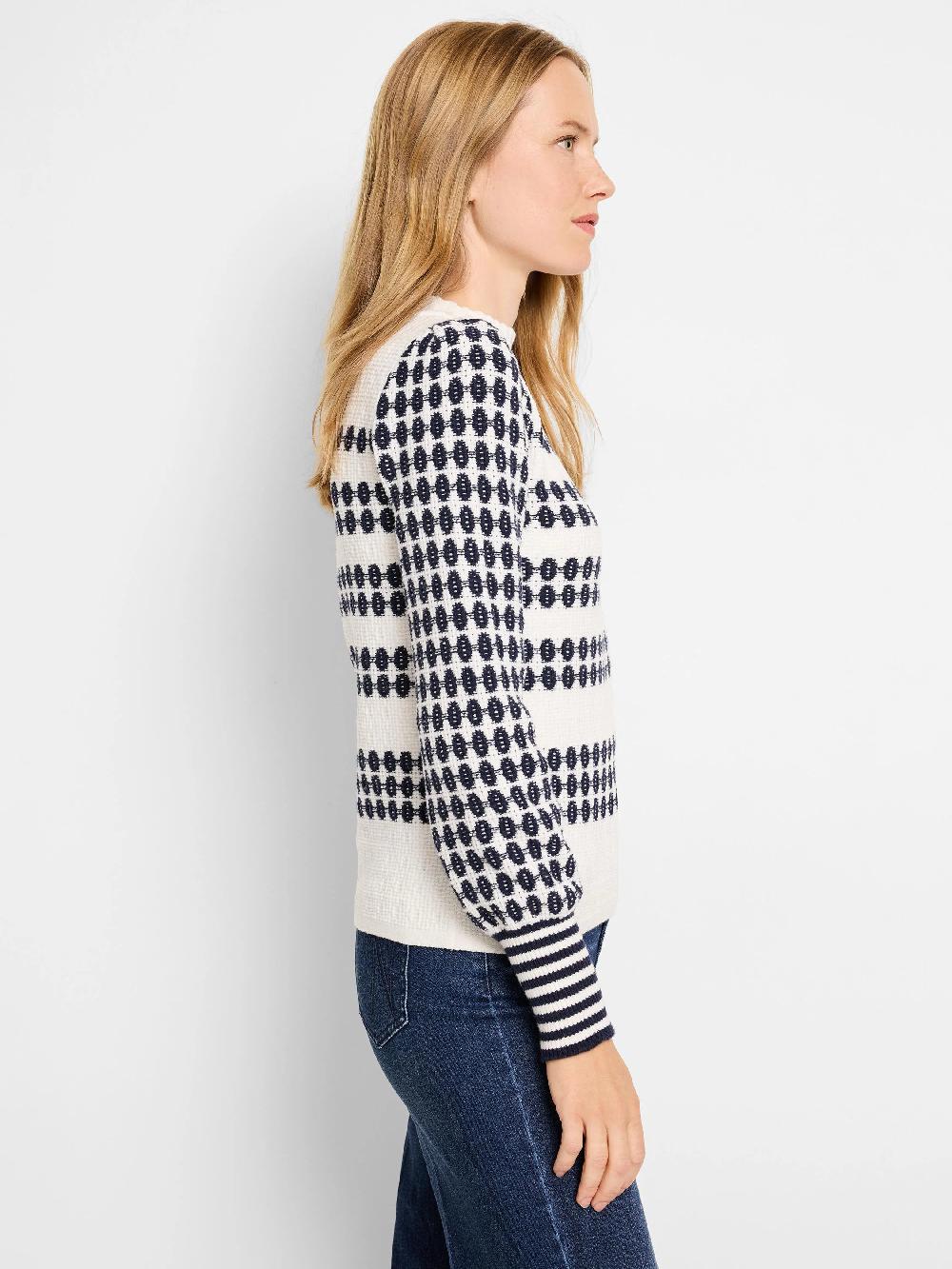 Nic Zoe Pattern Waffle Stitch Sweater