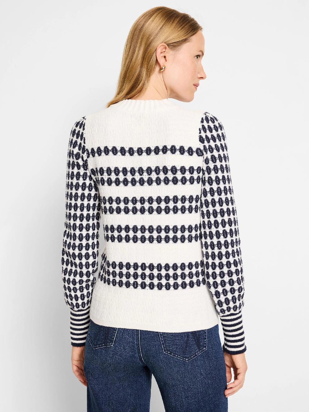 Nic Zoe Pattern Waffle Stitch Sweater