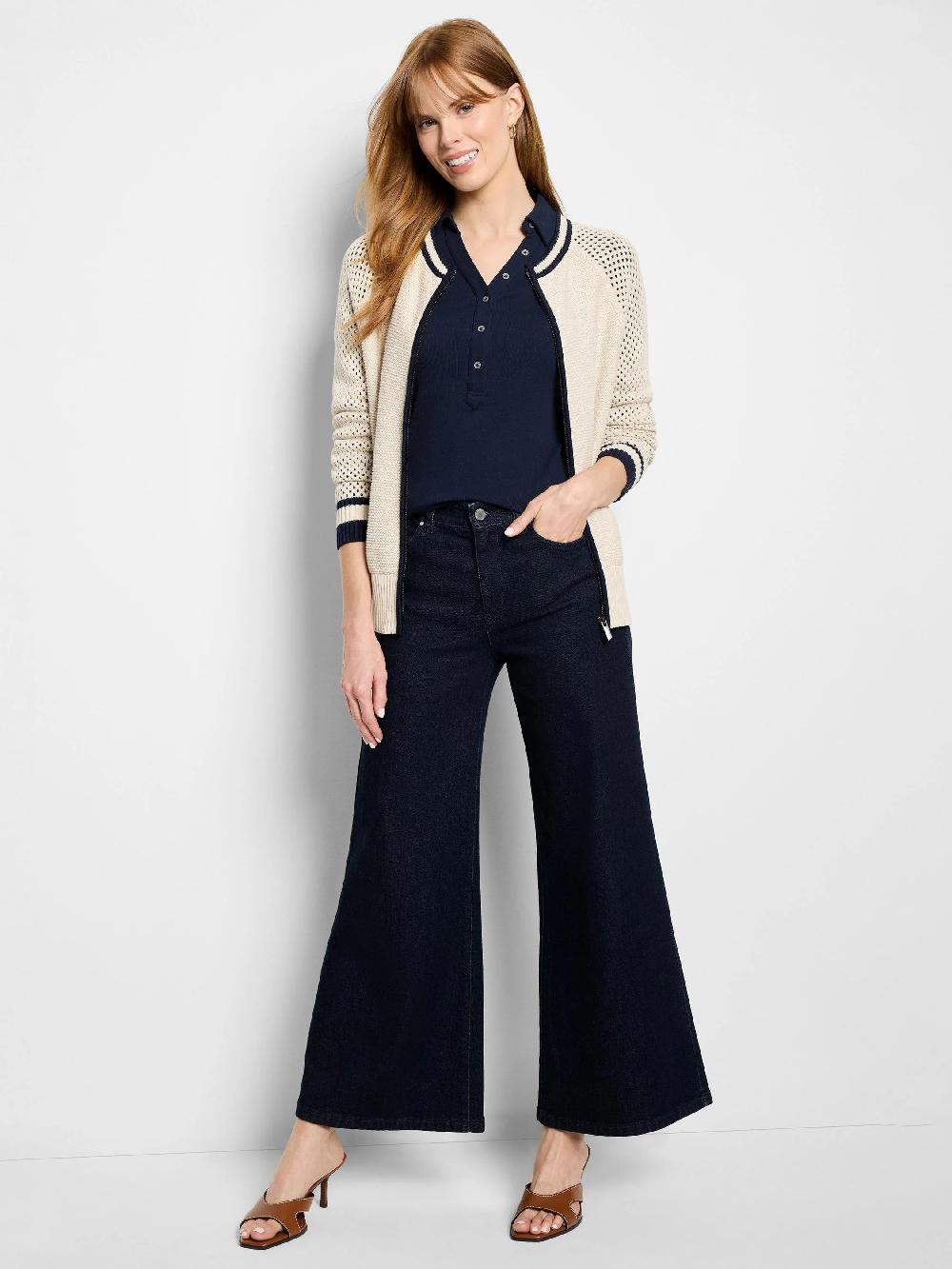 Nic Zoe Perfect Knit Rib Polo