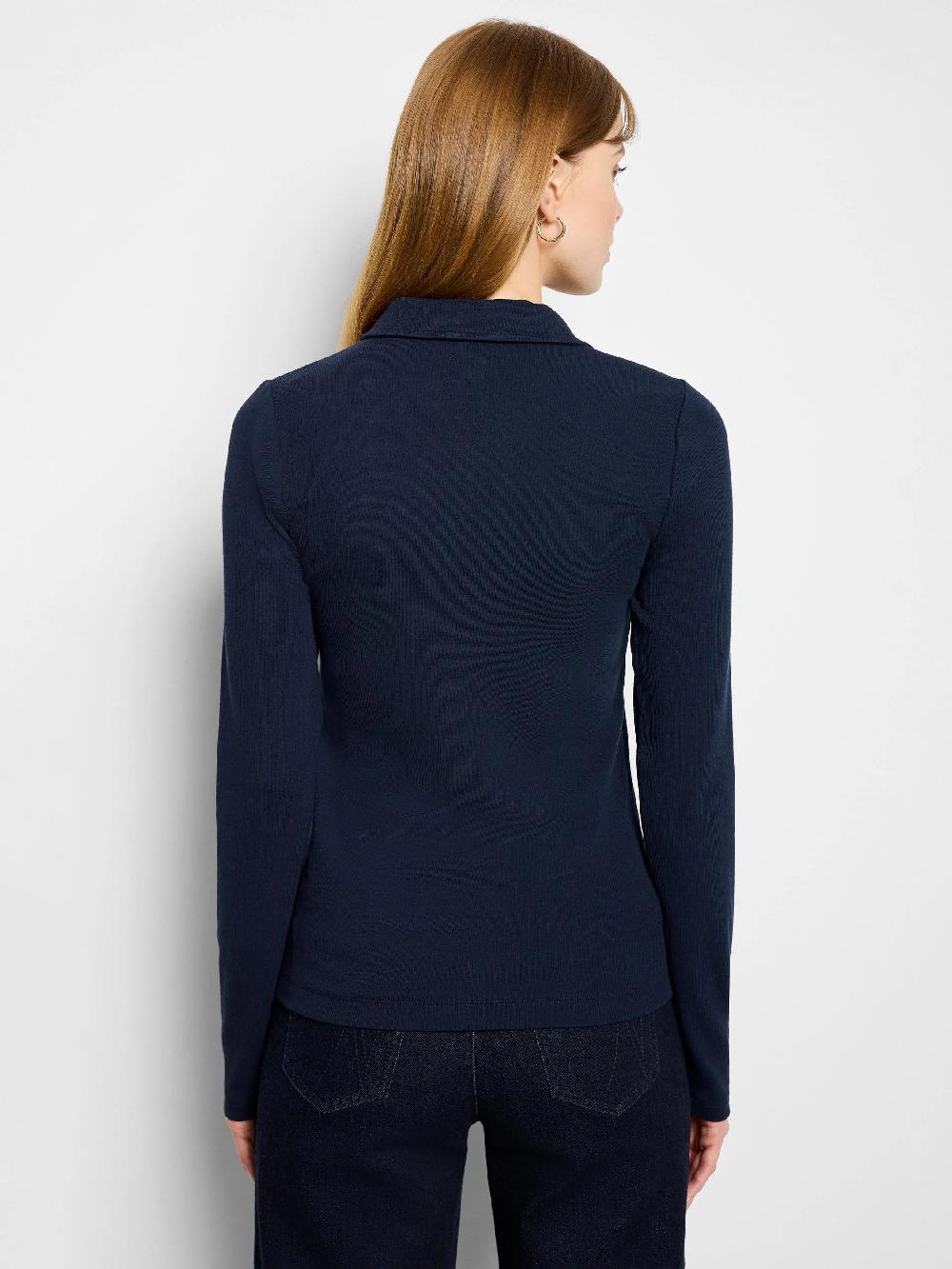 Nic Zoe Perfect Knit Rib Polo