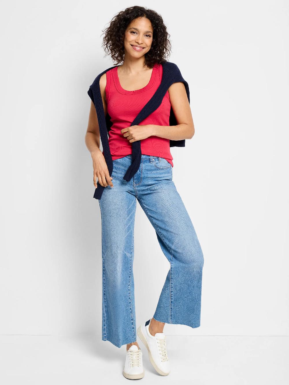 Nic Zoe Perfect Knit Rib Scoop Tank