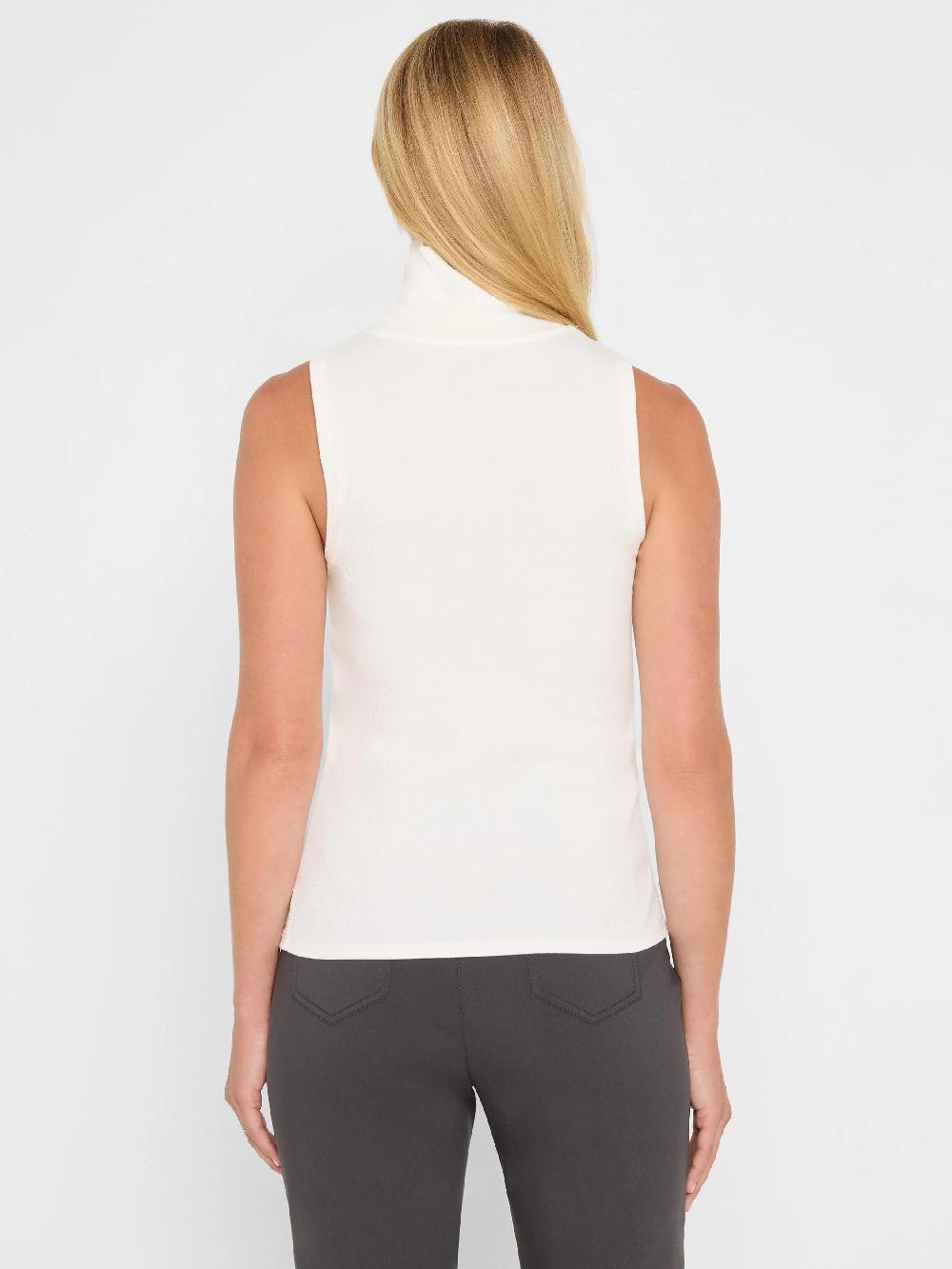 Nic Zoe Perfect Knit Rib Turtleneck Tank