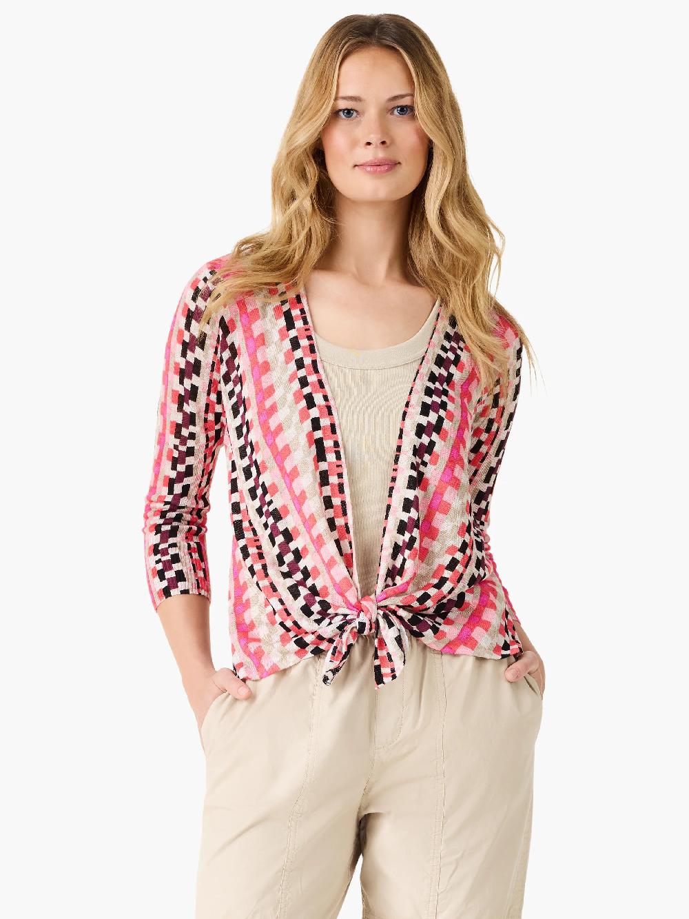 Nic Zoe Pixel Sunset 4-Way Cardigan