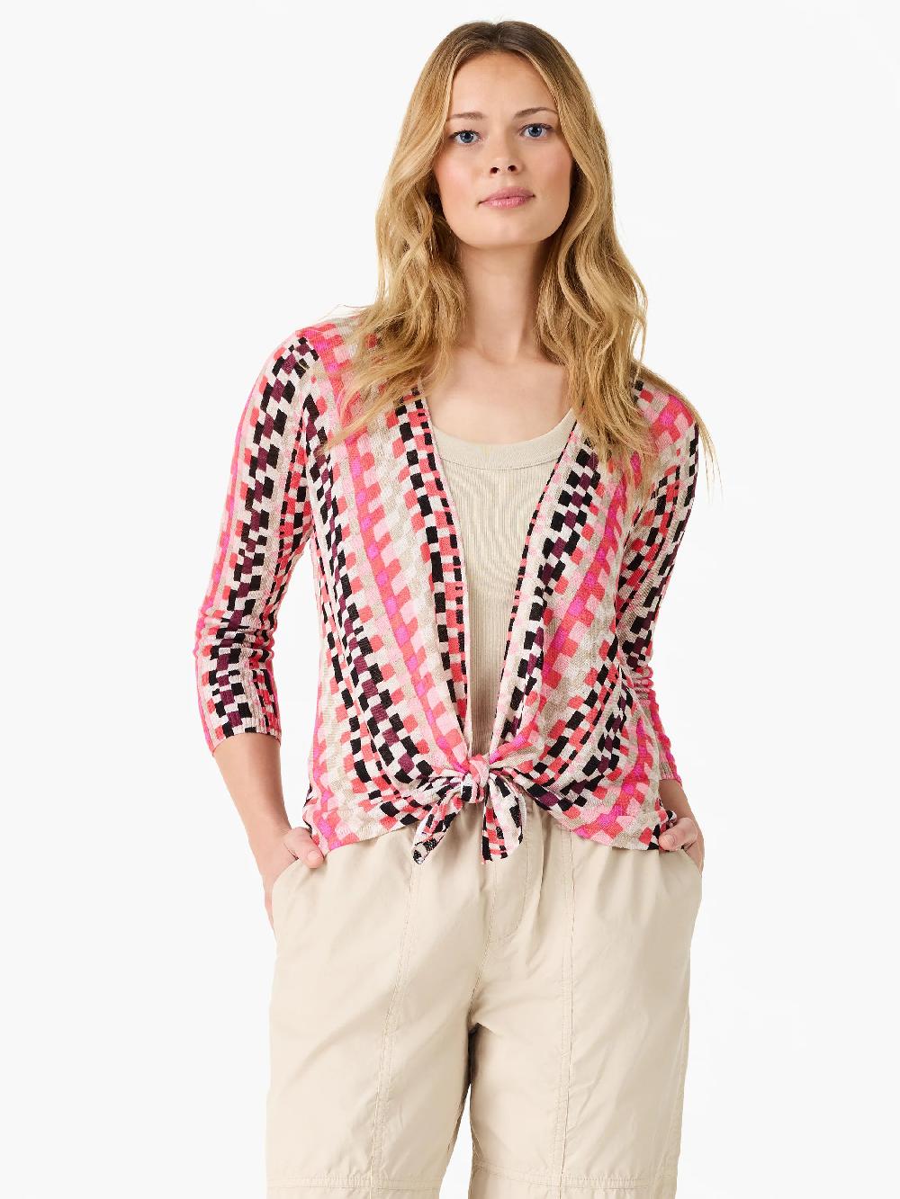 Nic Zoe Pixel Sunset 4-Way Cardigan