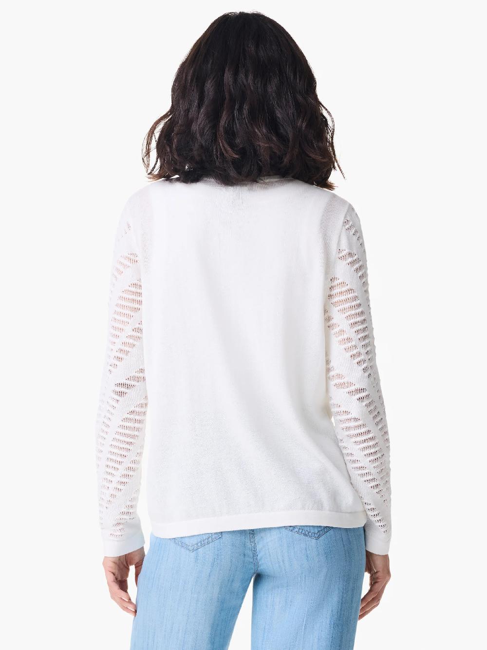 Nic Zoe Placed Pointelle Sweater