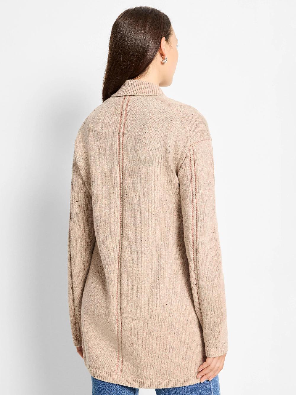 Nic Zoe Plaited Cardigan Coat