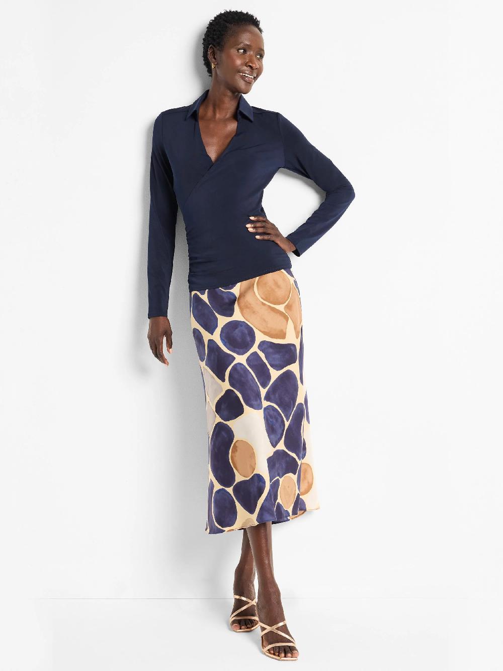 Nic Zoe Playful Pebble Slip Skirt