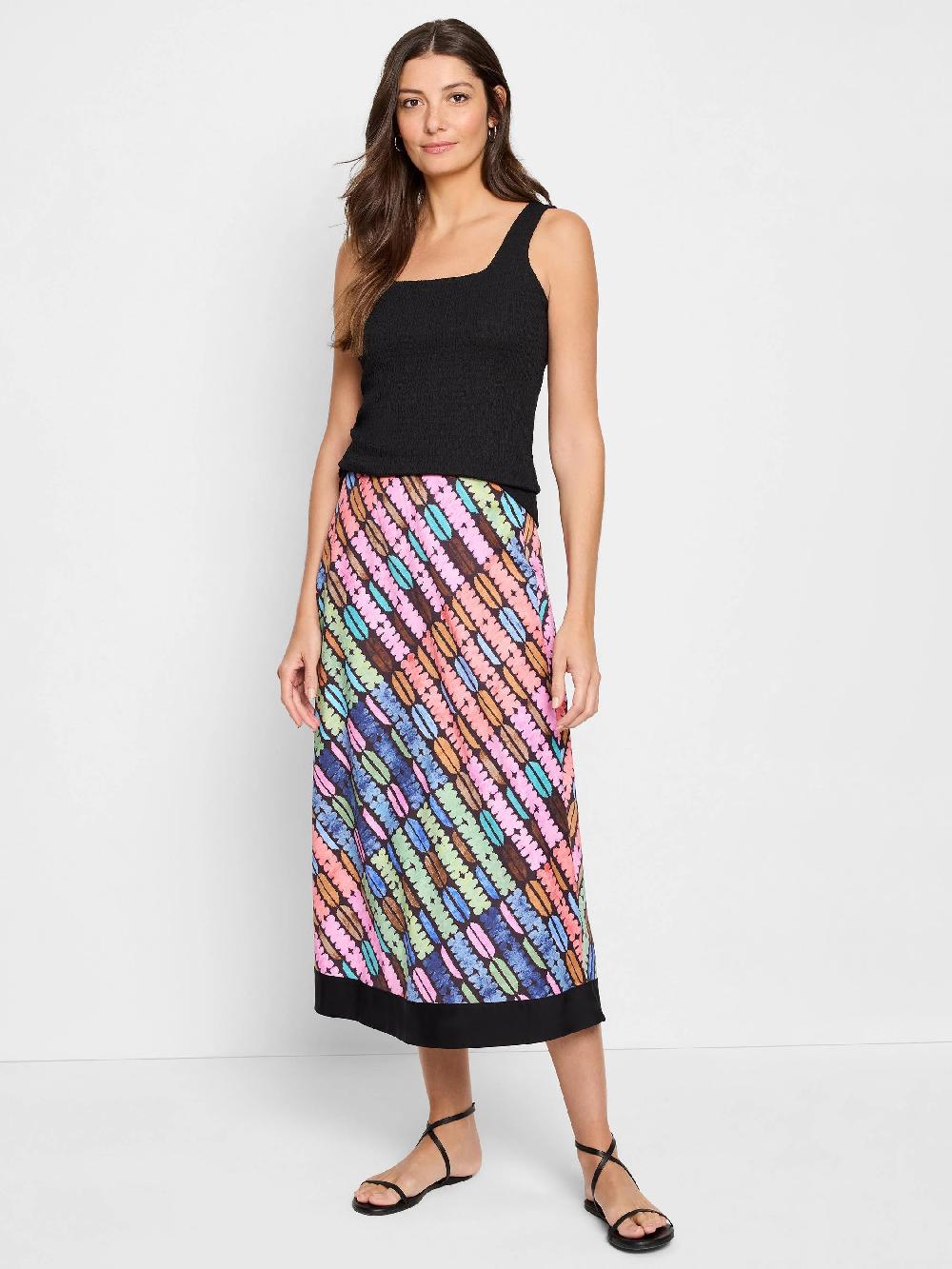 Nic Zoe Rainbow Macaroon Skirt