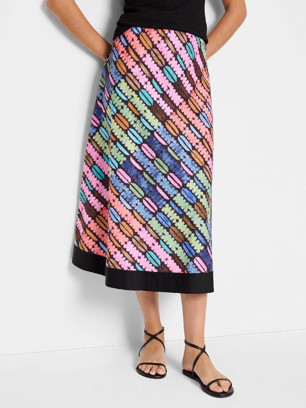 nic zoe Rainbow Macaroon Skirt